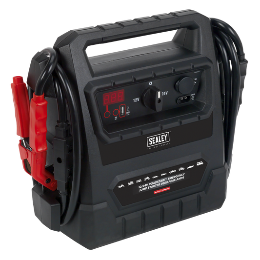 12/24V RoadStart® Emergency Jump Starter 4600 Peak Amps - DEKRA Approved
