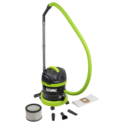 BuilderVac® Wet & Dry Vacuum Cleaner 15L Stainless Steel Drum M Class Filtration