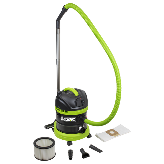 BuilderVac® Wet & Dry Vacuum Cleaner 15L Stainless Steel Drum M Class Filtration