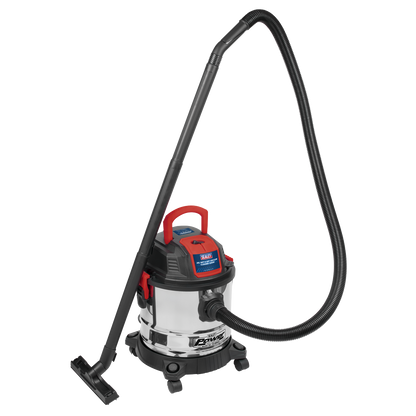 20L Vacuum Cleaner Wet & Dry Stainless Steel Drum 1200W/230V
