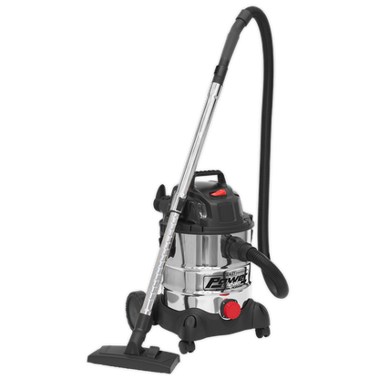 Vacuum Cleaner Wet & Dry Stainless Drum 20L 1250W