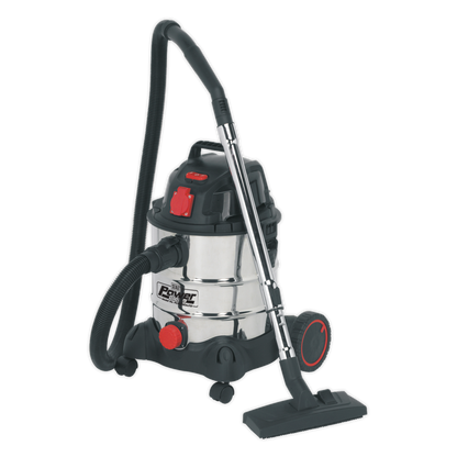 Industrial Vacuum Cleaner Stainless Drum Auto Start 20L 1400W/230V