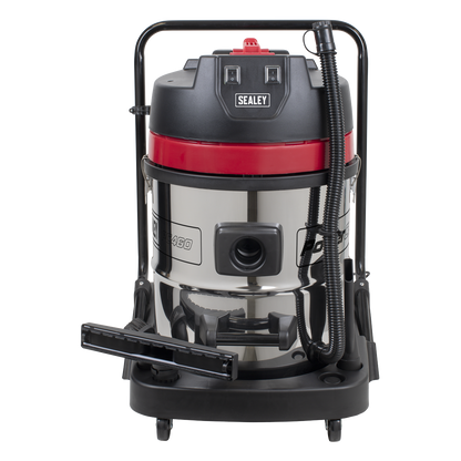 60L Vacuum Cleaner Wet & Dry Stainless Steel Drum 2400W/230V