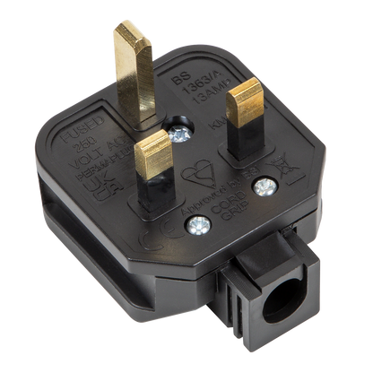13A Heavy-Duty Plug - Black