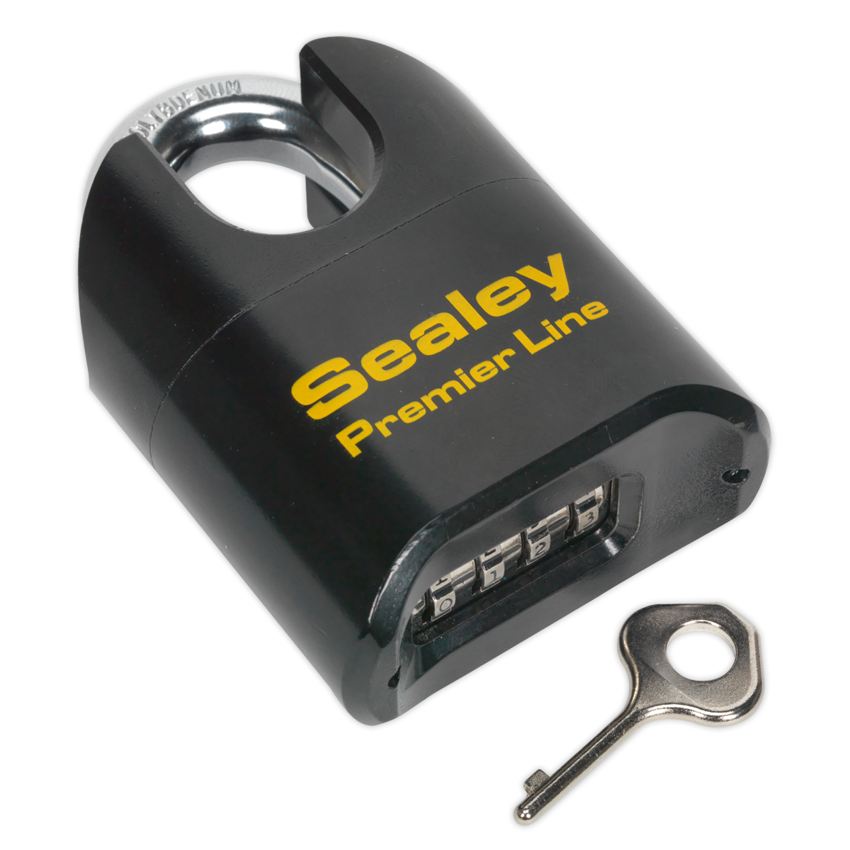 Premier™ Steel Body Combination Padlock Shrouded Shackle 62mm