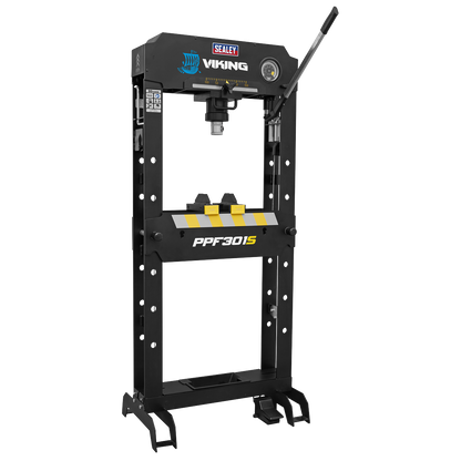 Viking Floor Type Air/Hydraulic Press with Sliding Ram and Foot Pedal 30 Tonne