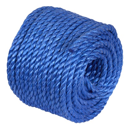 Polypropylene Split Film Twisted Rope, Blue
