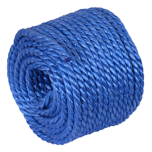 Polypropylene Split Film Twisted Rope, Blue