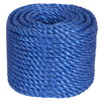 Polypropylene Split Film Twisted Rope, Blue