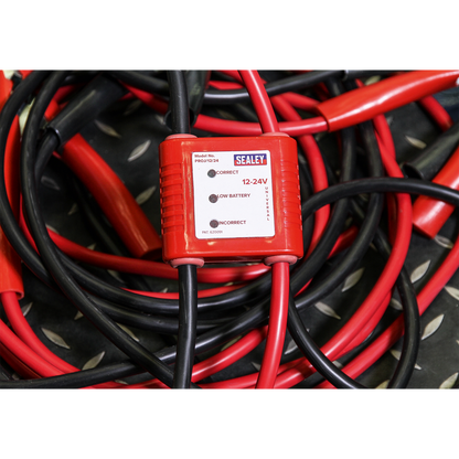Booster Cables 25mm² x 7m 450A with 12/24V Electronics Protection