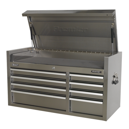 Premier™ Heavy-Duty Extra-Wide Topchest 8 Drawer 1055mm - Stainless Steel
