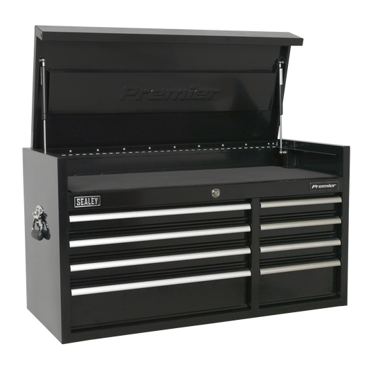 Premier™ Heavy-Duty Extra-Wide Topchest 8 Drawer 1040mm - Black