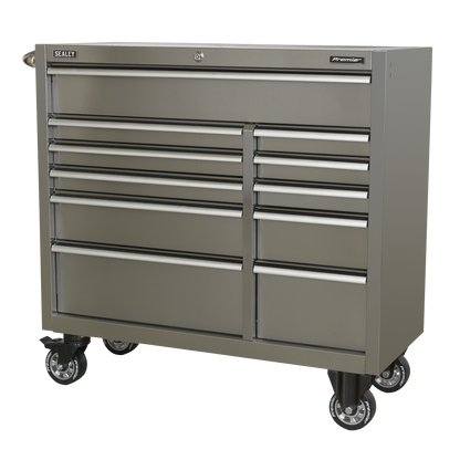 Premier™ Heavy-Duty Extra-Wide Rollcab 11 Drawer 1055mm - Stainless Steel
