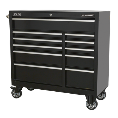 Premier™ Heavy-Duty Extra-Wide Rollcab 11 Drawer 1055mm - Black