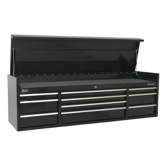 Premier™ Heavy-Duty Extra-Wide Topchest 10 Drawer 1830mm - Black