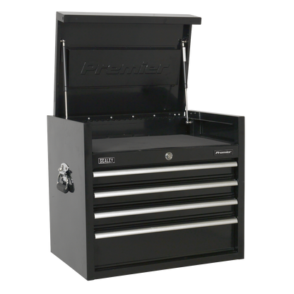 Premier™ Heavy-Duty Topchest 4 Drawer 660mm - Black