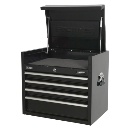 Premier™ Heavy-Duty Topchest 4 Drawer 660mm - Black