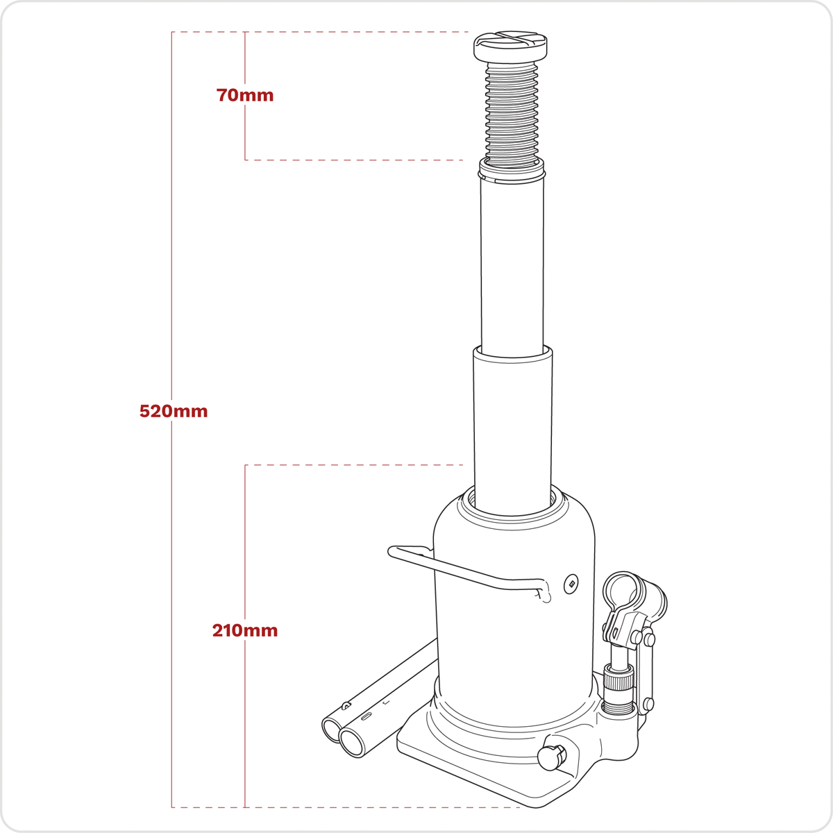 Viking Telescopic Bottle Jack
