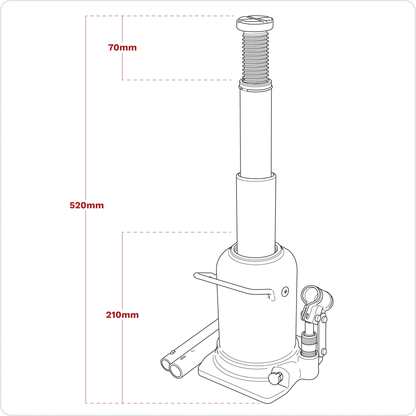 Viking Telescopic Bottle Jack