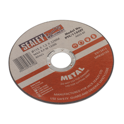 115 x 1.2mm Cutting Disc 22mm Bore