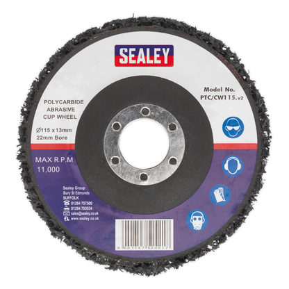 Polycarbide Cup Wheel 115 x 13 x 22mm