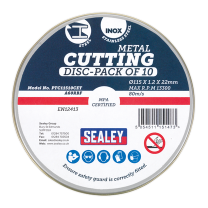 115 x 1.2mm Cutting Disc 22mm Bore