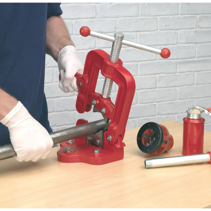 Bench Mounting Pipe Vice 85mm