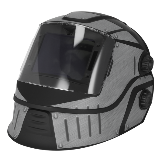 Auto Darkening Solar Powered Flip-Up Welding Helmet Shade 9-13