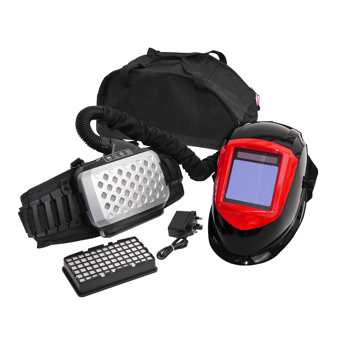 Auto Darkening Welding Helmet with TH3 Powered Air Purifying Respirator (PAPR)