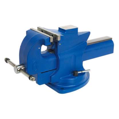 Quick Action Cast Iron Vice with Swivel Base