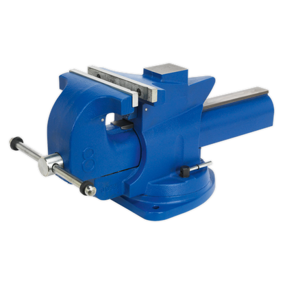 Quick Action Cast Iron Vice with Swivel Base