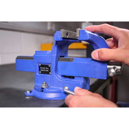 Quick Action Cast Iron Vice with Swivel Base