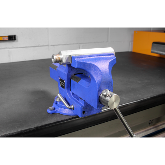 Quick Action Cast Iron Vice with Swivel Base