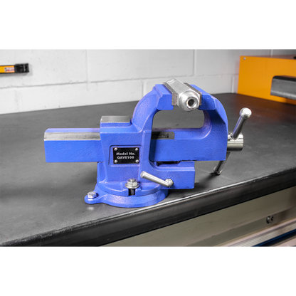 Quick Action Cast Iron Vice with Swivel Base