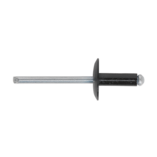 Aluminium Large Flange Rivet 4.8 x 18mm, Black - Pack of 200