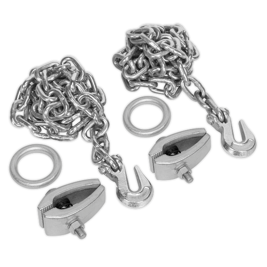 Chain Kit 2 x 2m Chains & 2 x Clamps