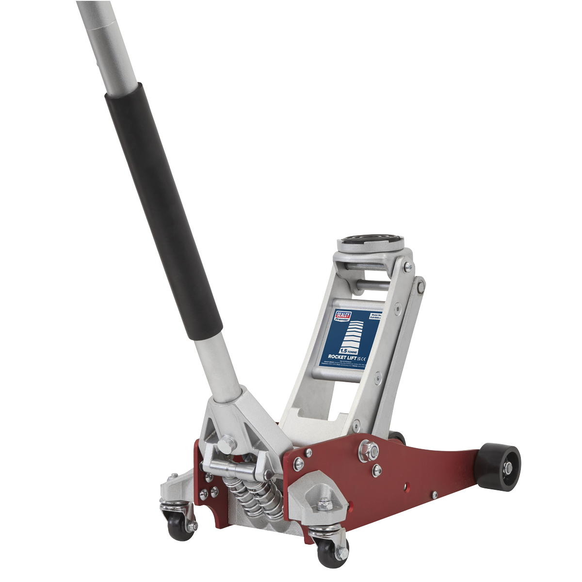 Premier Low Profile Aluminium Trolley Jack with Rocket Lift