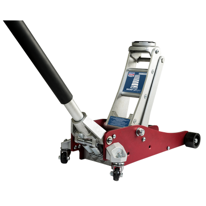 Premier Low Profile Aluminium Trolley Jack with Rocket Lift