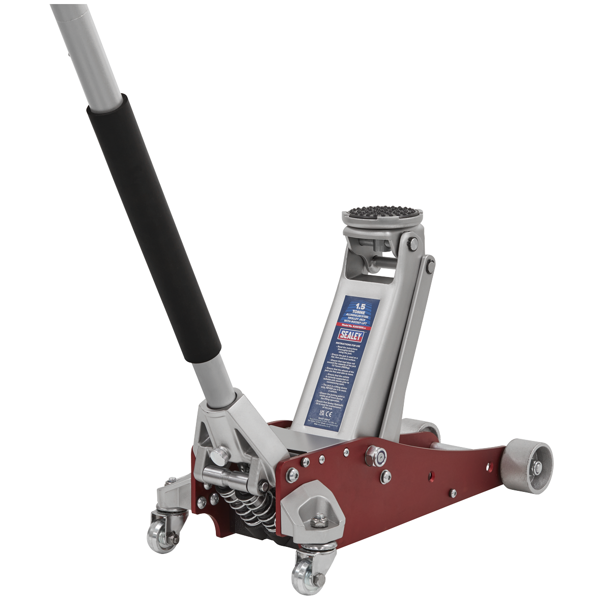 Aluminium/Steel Trolley Jack with Rocket Lift