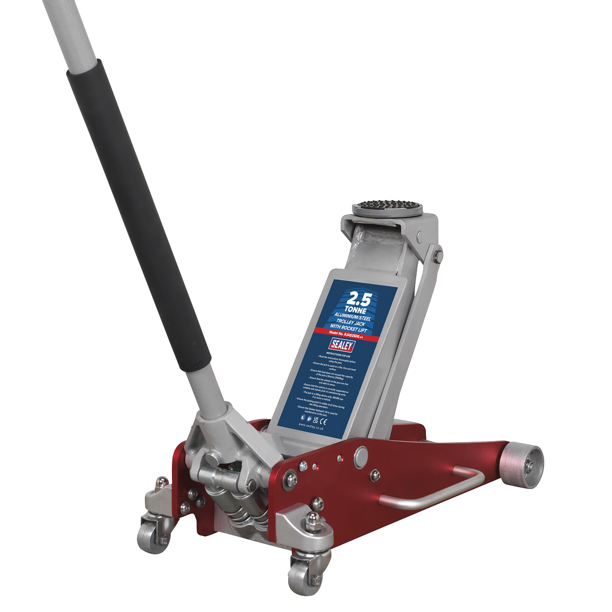 Aluminium/Steel Trolley Jack with Rocket Lift