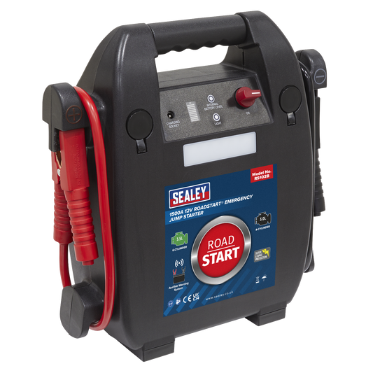 RoadStart® 12V Emergency 6-Cylinder Jump Starter 3.5L