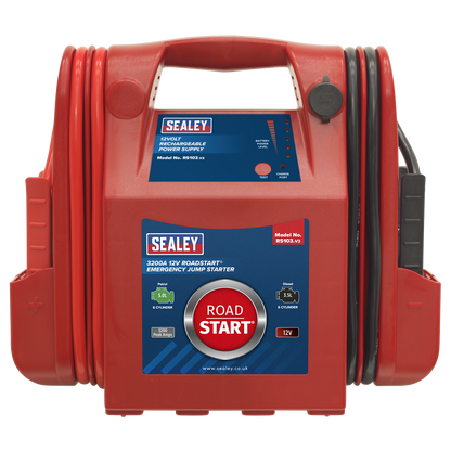 RoadStart® 12V Emergency Jump Starter 3200 Peak Amps