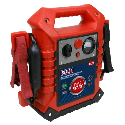 RoadStart® 12/24V Emergency Jump Starter 3000/1500 Peak Amps