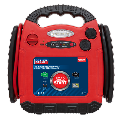 RoadStart® 12V Emergency Jump Starter 900 Peak Amps