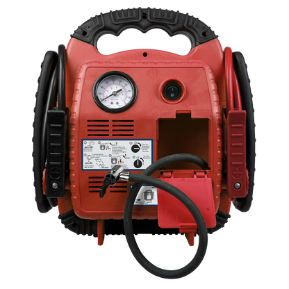 RoadStart® 12V Emergency Jump Starter with Air Compressor 900 Peak Amps