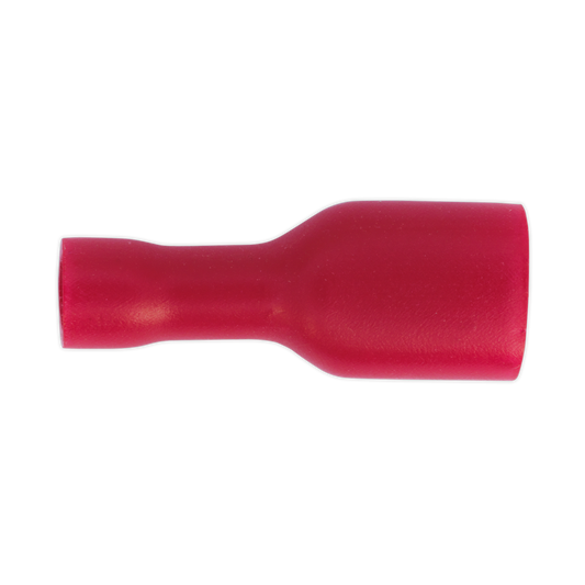 Fully Insulated Female Terminal 6.3mm, Red - Pack of 100