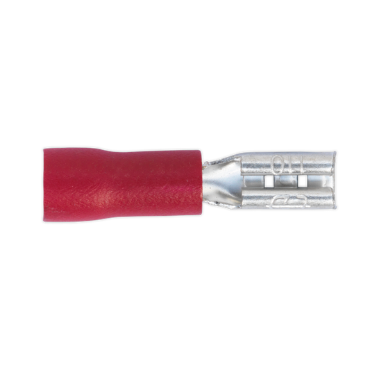 Push-On Female Terminal Red - Pack of 100
