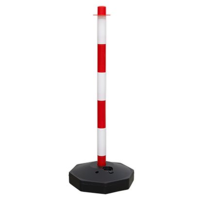 Red/White Post with Base