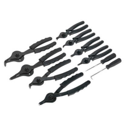 Siegen Internal/External Circlip Pliers Set 10pc