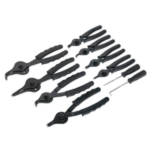 Siegen Internal/External Circlip Pliers Set 10pc